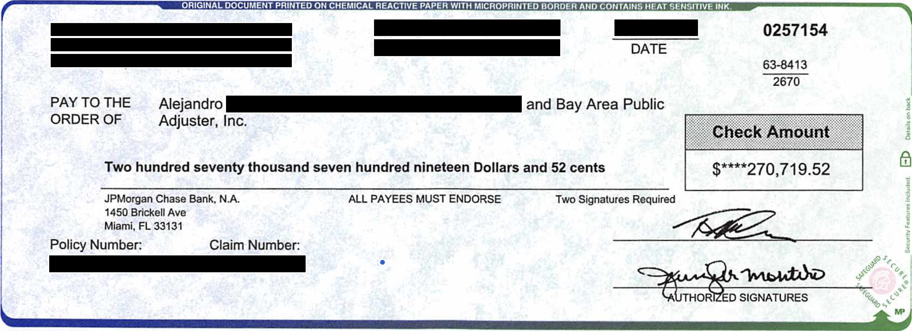 Complete redacted payment verification for case 4, document 2